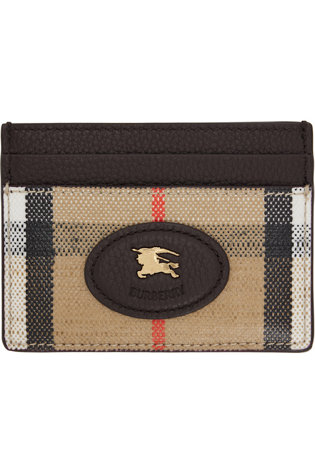

Burberry Бежевый держатель для карт Highlands