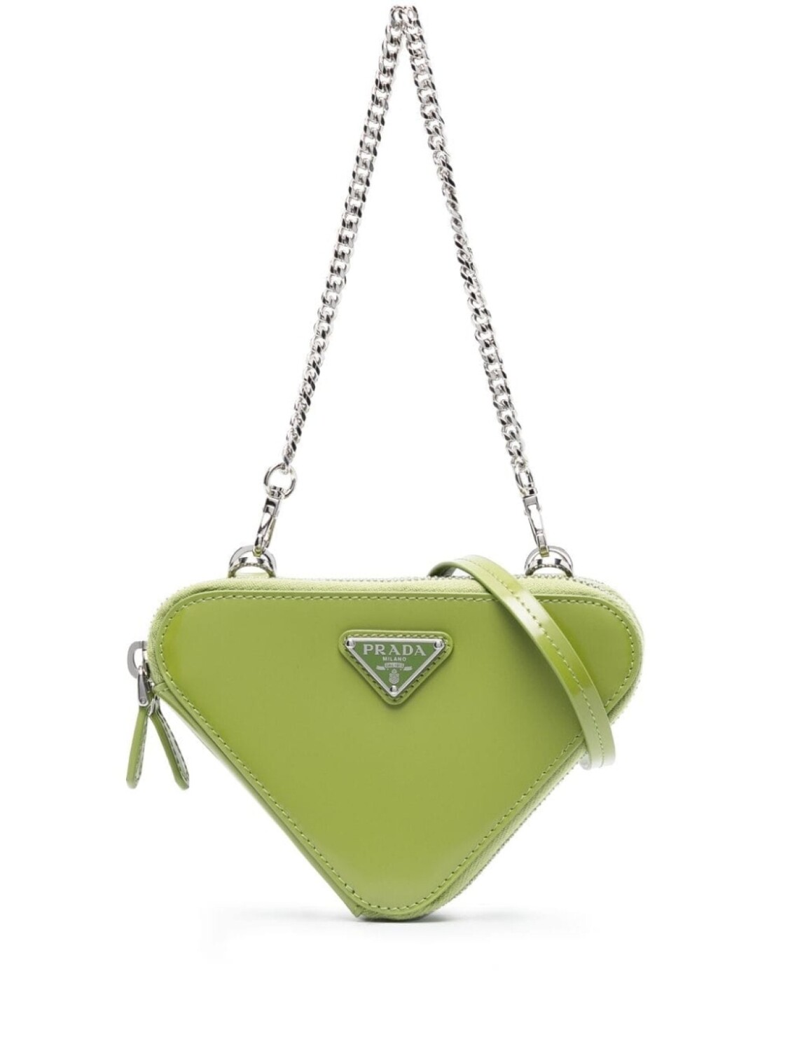 

Мини-сумка Prada с логотипом, зеленый