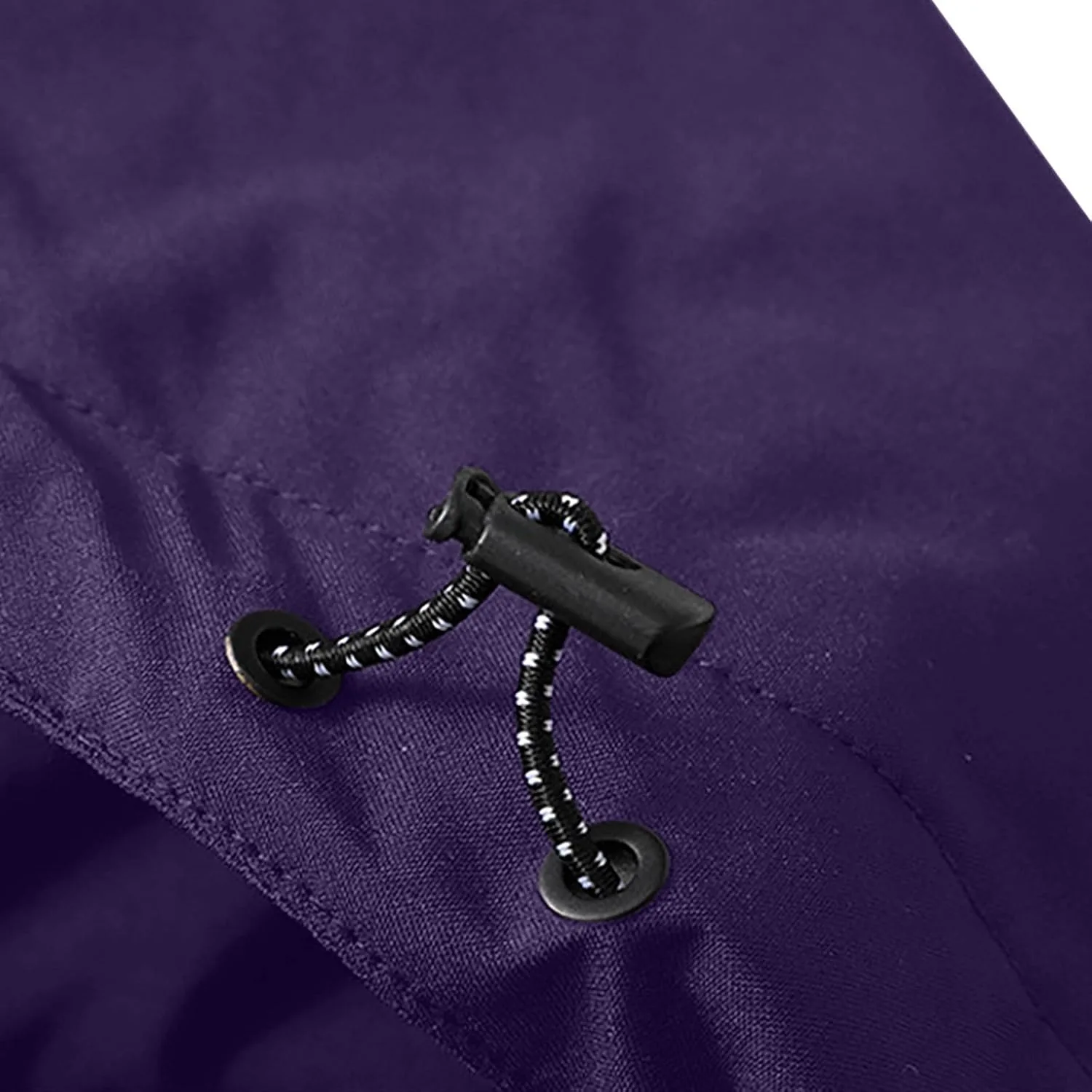 Дождевик для мужчин Outdoor куртка на молнии с капюшоном Waterproof Travel ветровка Plus Size верхняя одежда Vintage Trendy 2025 Generic, фиолетовый — фото 4
