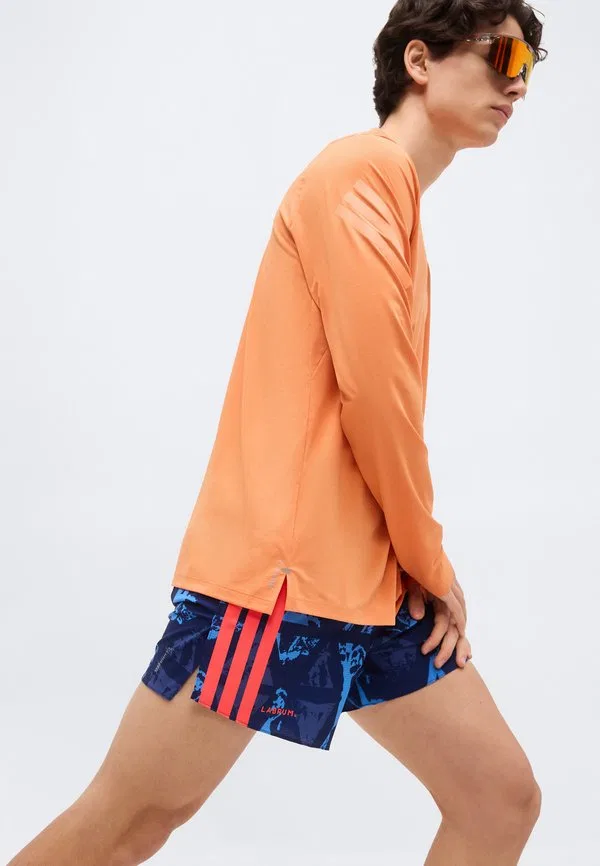 Гелевые спортивные шорты labrum Adidas Performance, Dark Blue/Lucid Red — фото 4