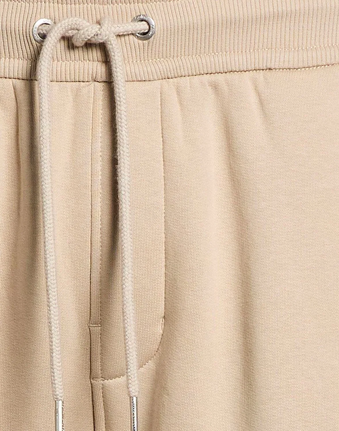Тренировочные брюки из флиса песочного цвета CALVIN KLEIN — фото 4