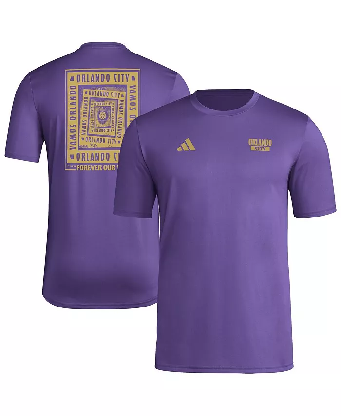 

Мужская фиолетовая футболка Orlando City SC Local Wrap adidas
