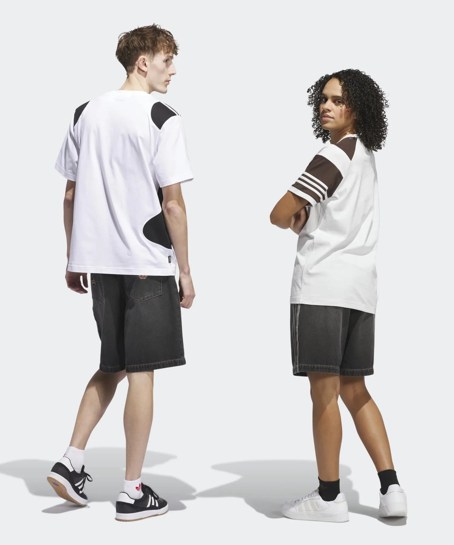 Унисекс шорты из денима adidas Originals Tyshawn чёрные — фото 2