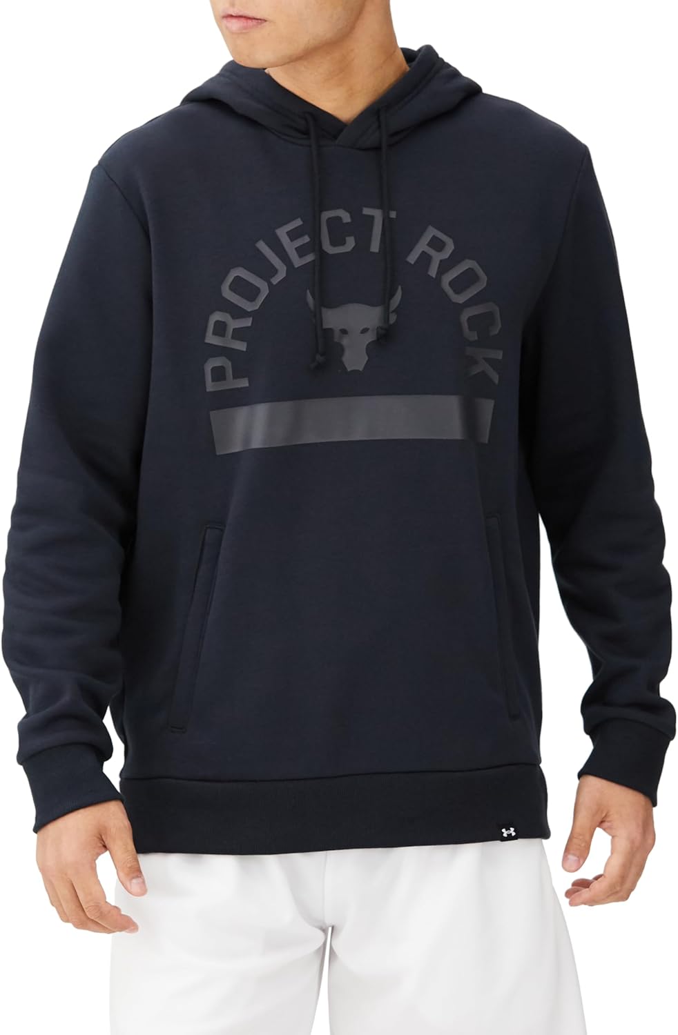 

Мужская флисовая толстовка Under Armour 1385935 UA Project Rock Rival, для тренировок, черный
