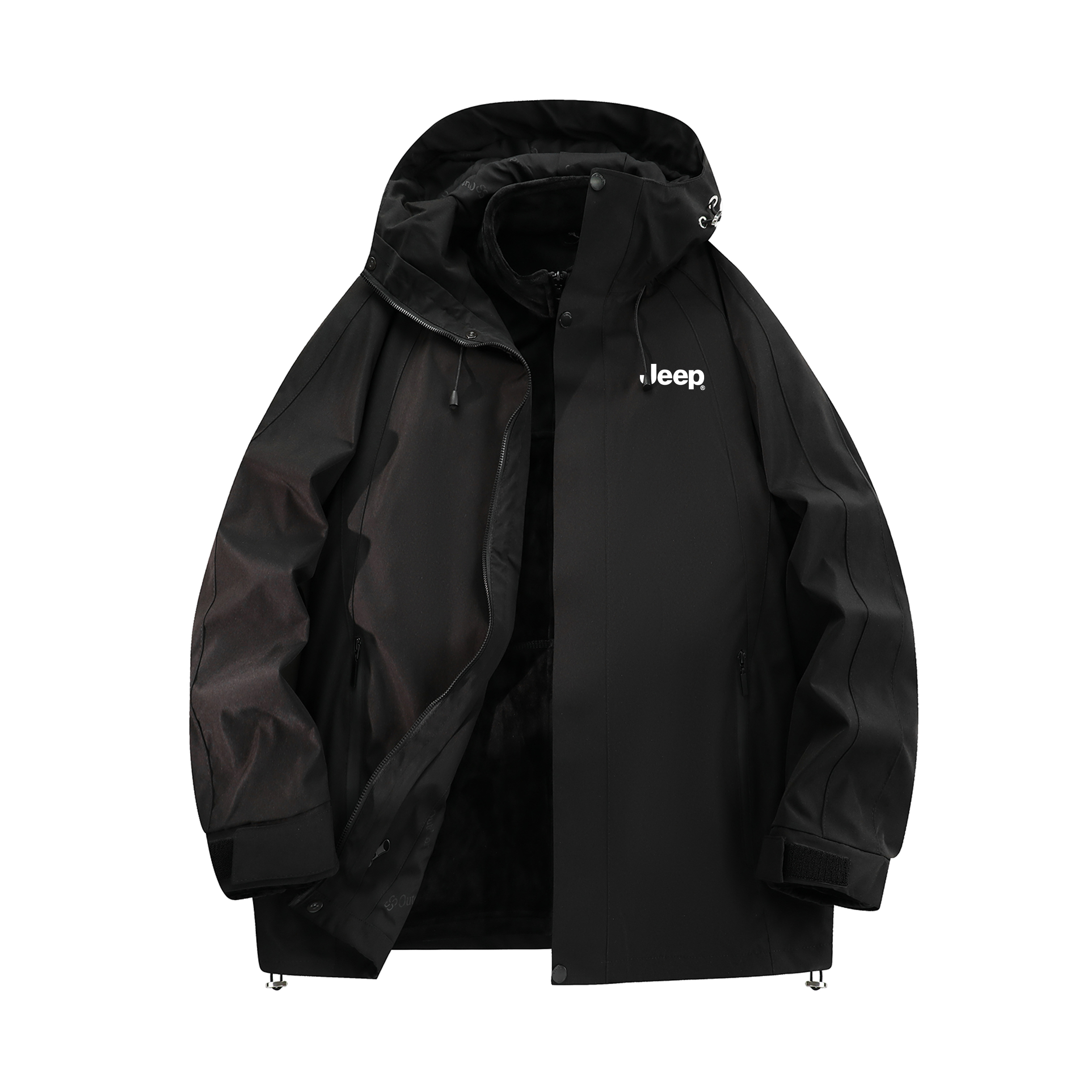 

Куртка унисекс Jeep, цвет Black and White (Includes Inner Jacket 3-in-1)