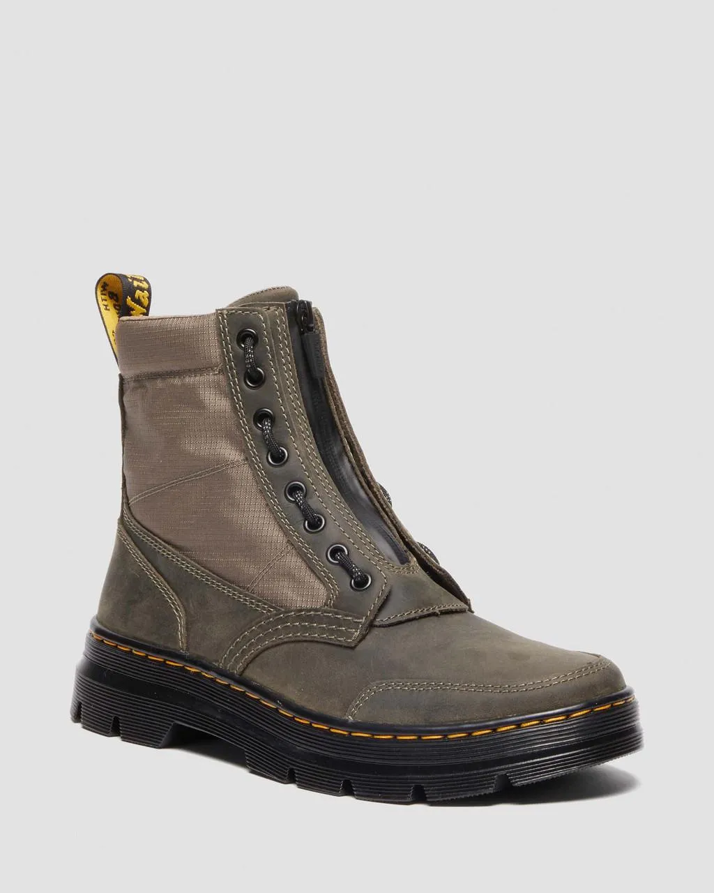 

Повседневные ботинки Dr. Martens Combs Jungle на молнии, цвет Khaki+Olive