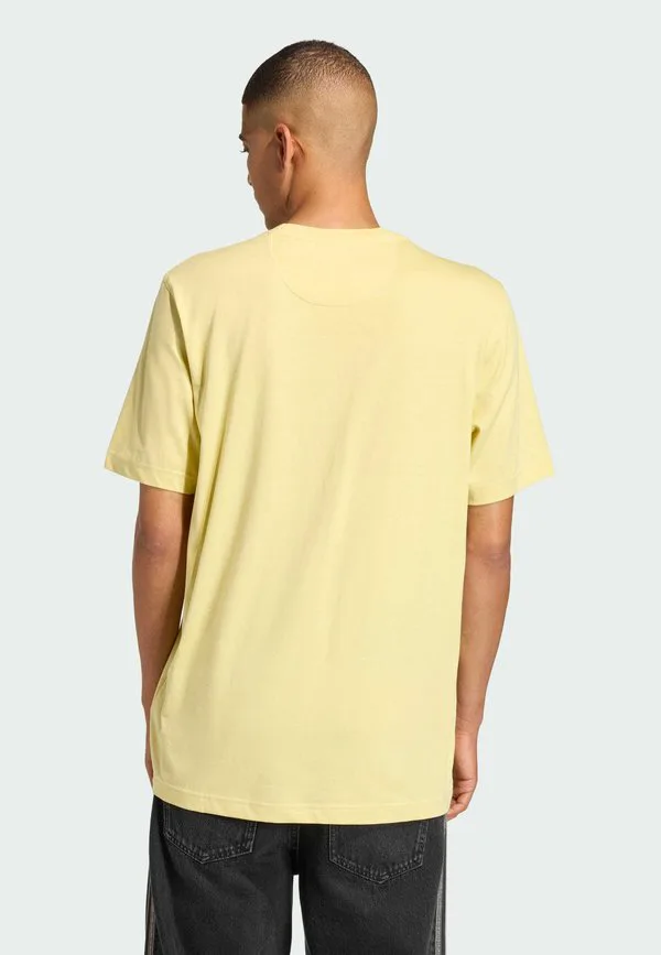 Оригинальная базовая свободная футболка. Adidas Originals, Powder Yellow — фото 2