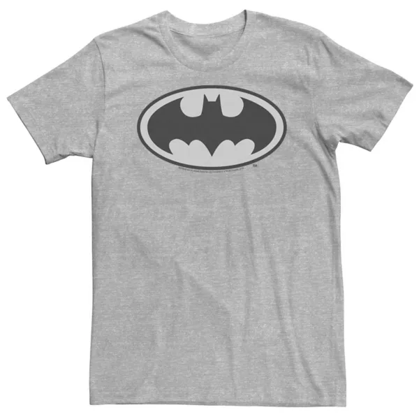 

Футболка с логотипом Batman от Big & Tall из комиксов DC Licensed Character, серый