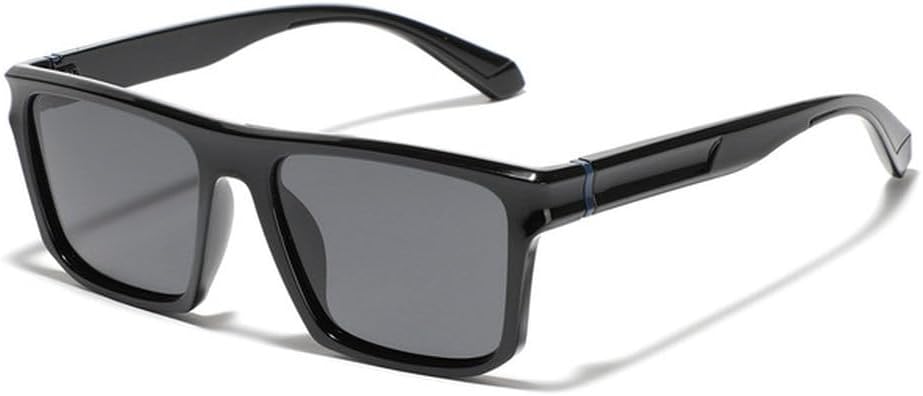 

Модные женские солнцезащитные очки, мужские солнцезащитные очки для вождения, мужские прямоугольные очки с защитой от УФ-излучения UV400 для женщин и путешествий, SUN1111 Generic, Bright Black Gray