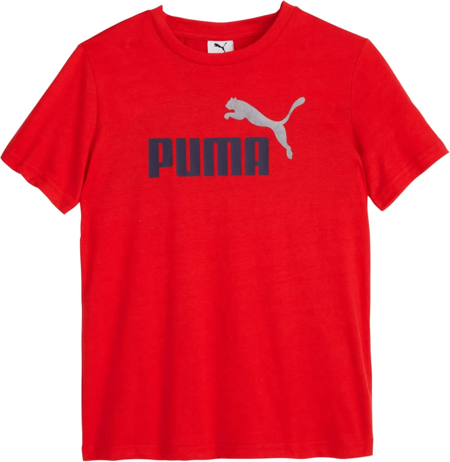 Детский комплект PUMA из 3 предметов: футболка с коротким рукавом из хлопкового трикотажа и соответствующие трикотажные брюки, Charcoal Heather — фото 2