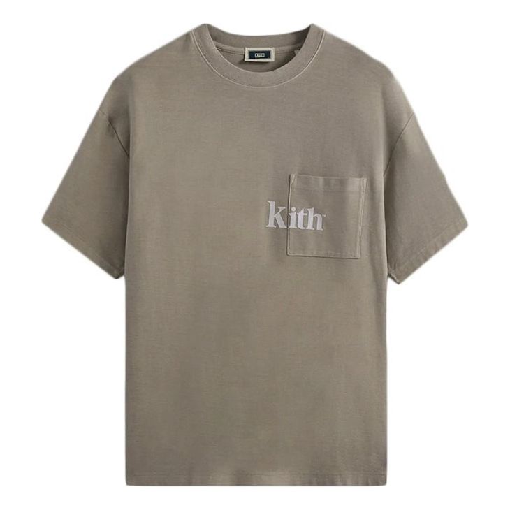 

Футболка KITH Quinn Tee 'Pyrite', коричневый