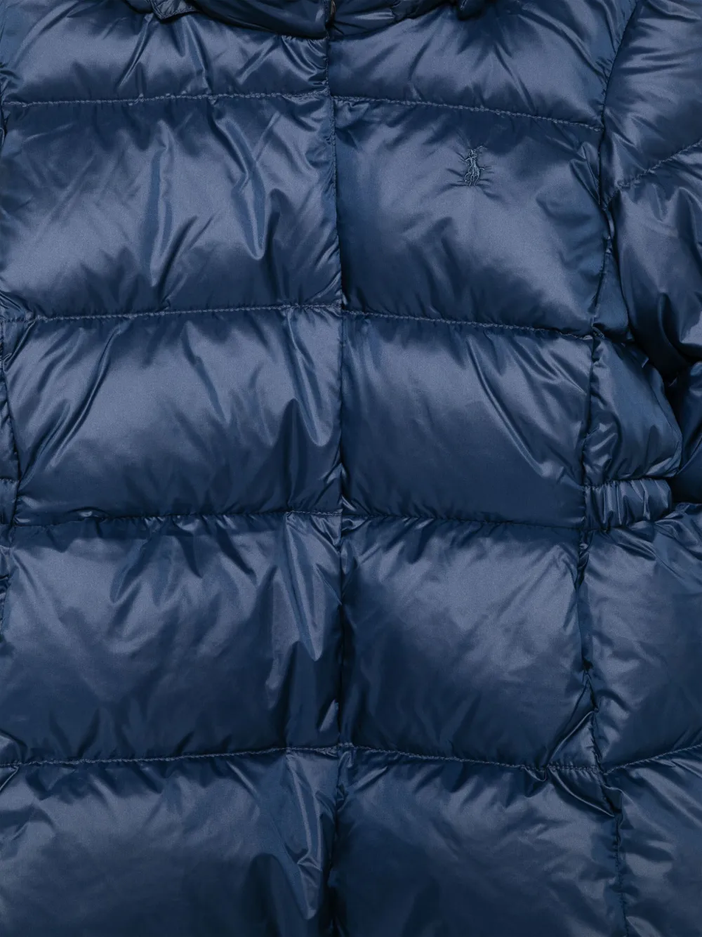 Пуховик Celia POLO RALPH LAUREN KIDS, синий — фото 3