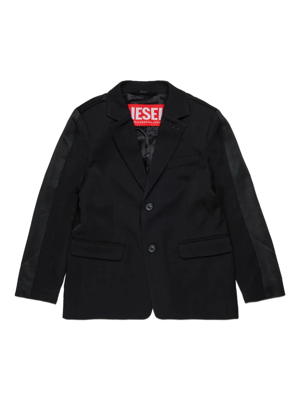 

Двубортный блейзер Oval D Diesel Kids, черный