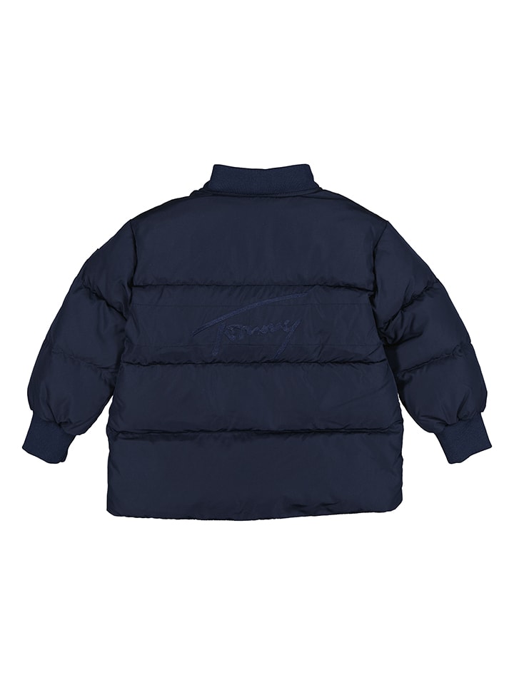 Tommy Hilfiger Стеганая куртка темно-синего цвета — фото 3