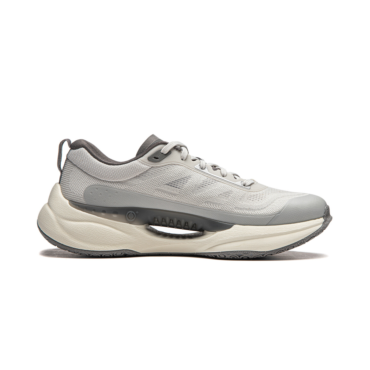 Кроссовки LINING Soft COOL Lifestyle Shoes Men Low-top Light Smoke Gray / Asphalt Gray, серый — фото 2