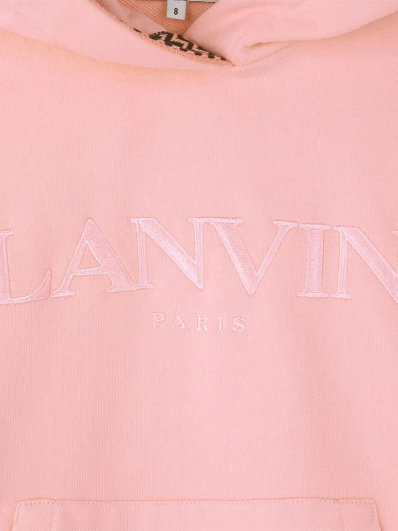 Толстовка с капюшоном и логотипом Lanvin Enfant, розовый — фото 2