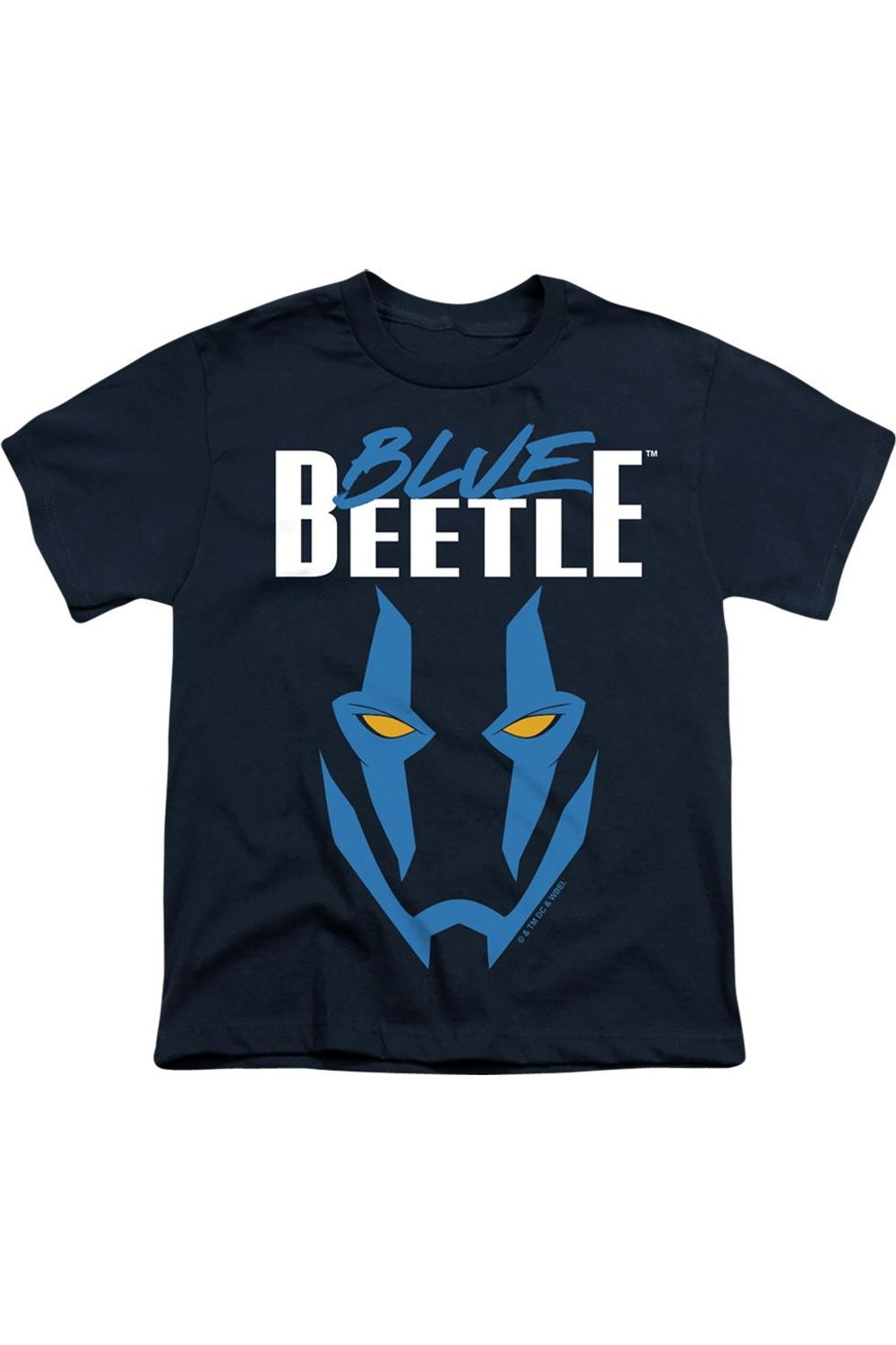 

Футболка с маской Blue Beetle (2023) для детей с коротким рукавом Gildan