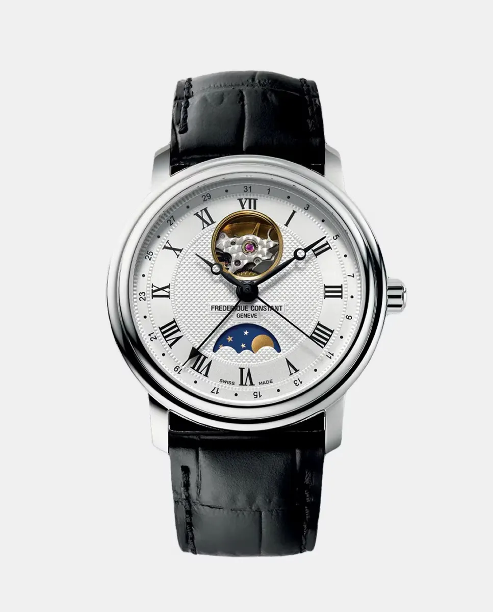 

Classics FC-335MC4P6 Lunar Автоматические черные кожаные мужские часы Frederique Constant