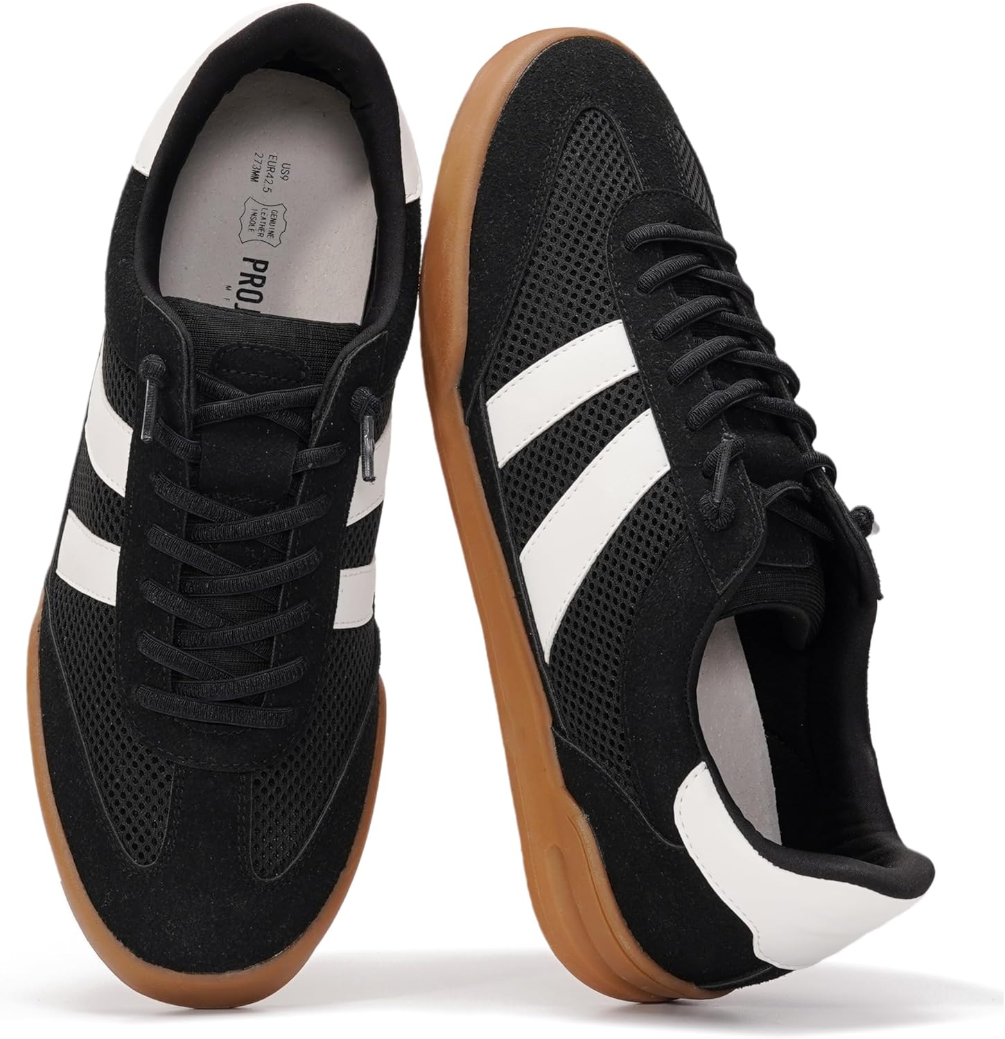 

Мужские кроссовки Project Cloud - стелька из пены с эффектом памяти - легкие и нескользящие повседневные туфли на шнуровке для мужчин - мужская повседневная мода (HIS VERDY), черный