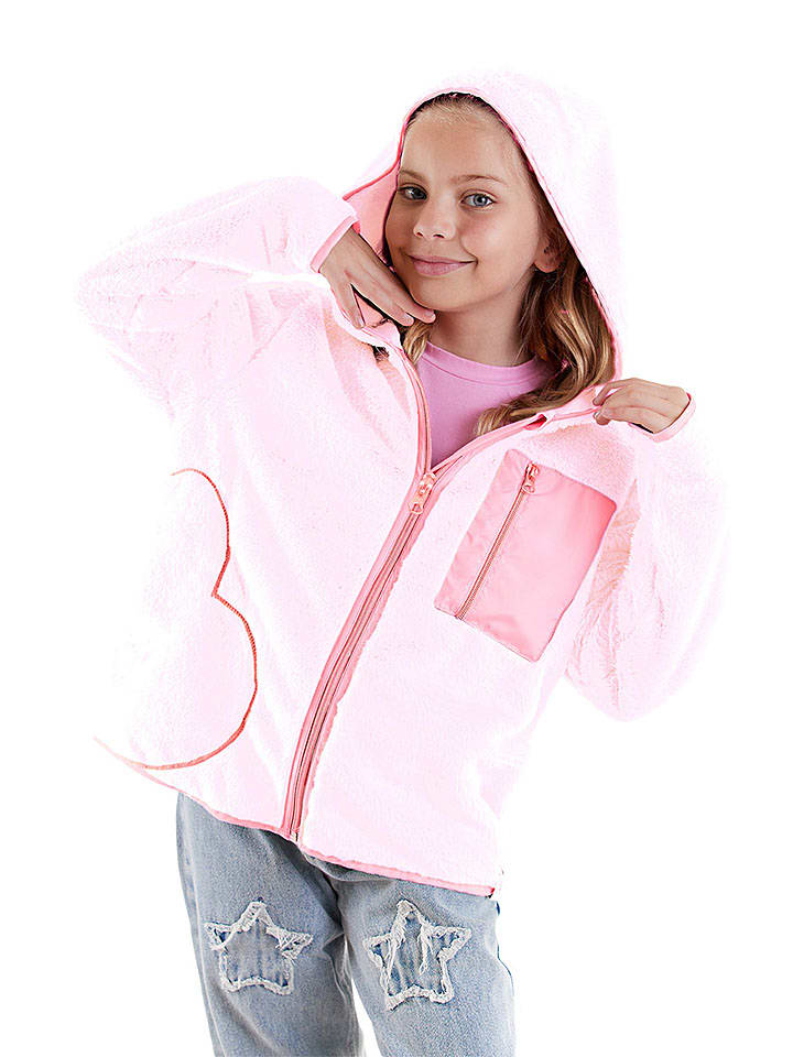 

Флисовая куртка розового цвета Denokids