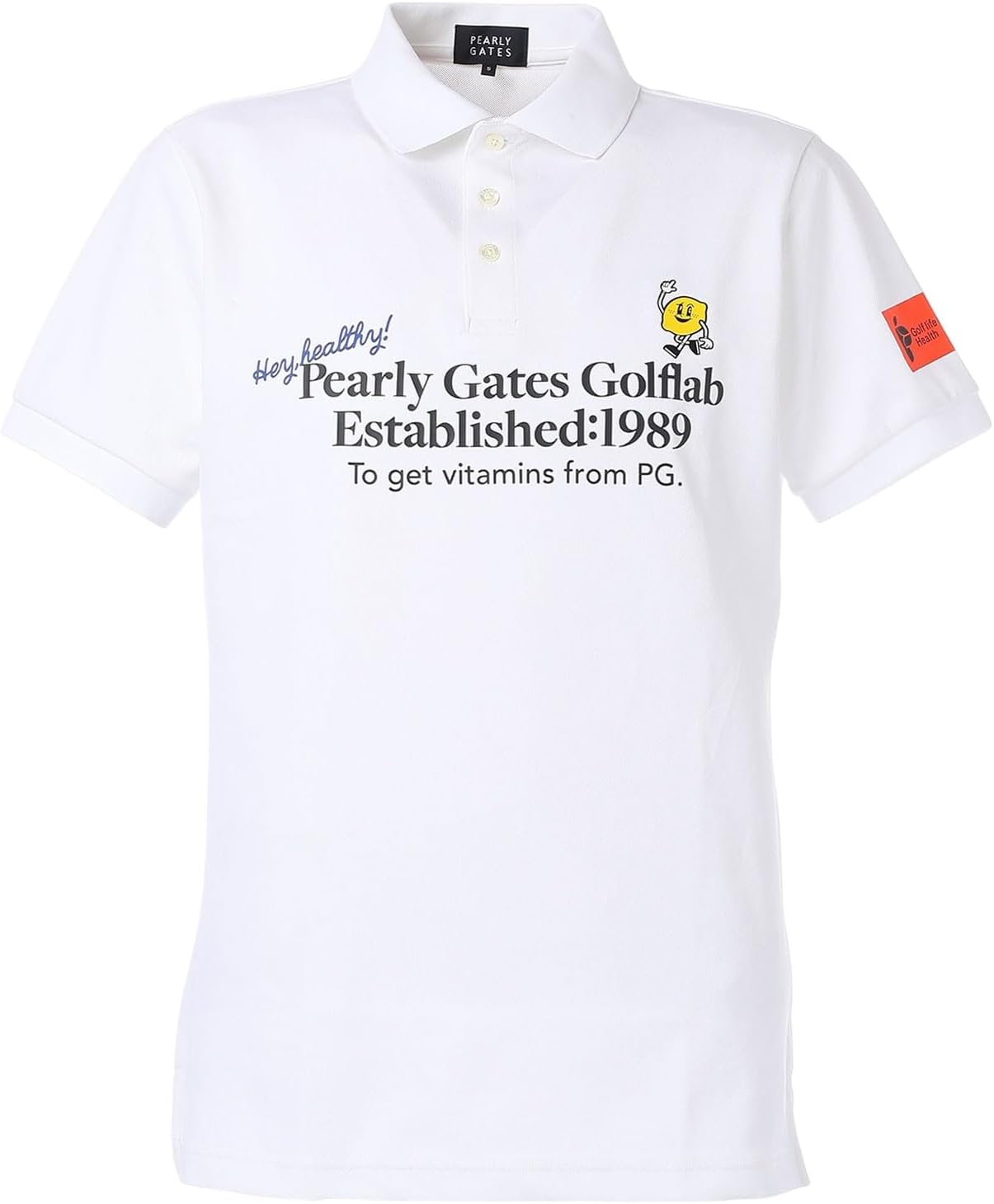 

Мужская поло-рубашка с коротким рукавом Parly Gates 053-5160501 (из влагоотводящей сетки) / для гольфа Pearly Gates, белый