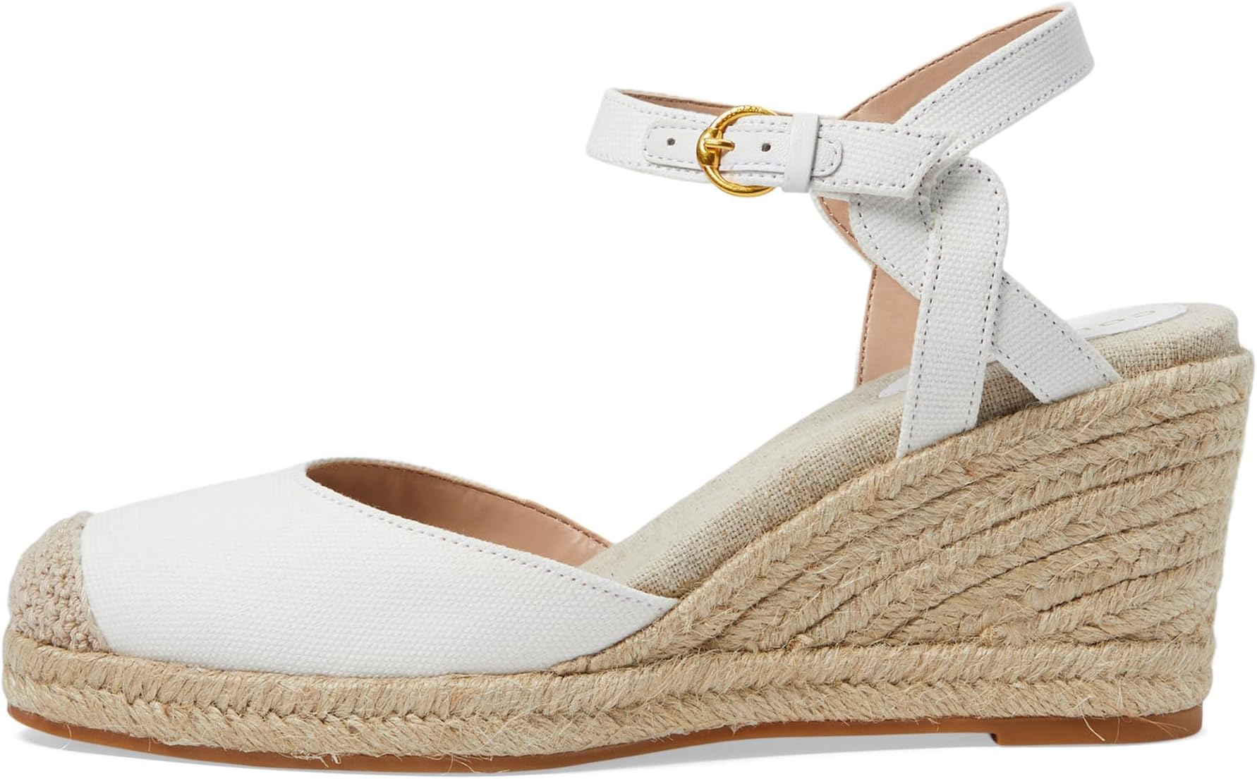 Туфли Cole Haan Cloudfeel Espadrille Wedge 80 mm II, цвет White Linen/Natural Jute — фото 4