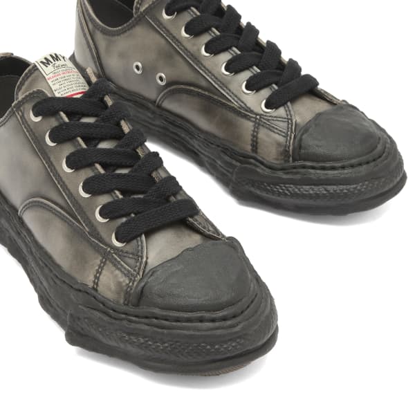 Винтажные кожаные кроссовки Peterson23 Maison Mihara Yasuhiro, Blk/Blk — фото 4