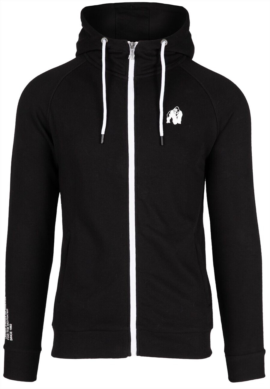 

Свитер с капюшоном на молнии Gorilla Wear Athletic Zip-Up Hoodie Payette, черный