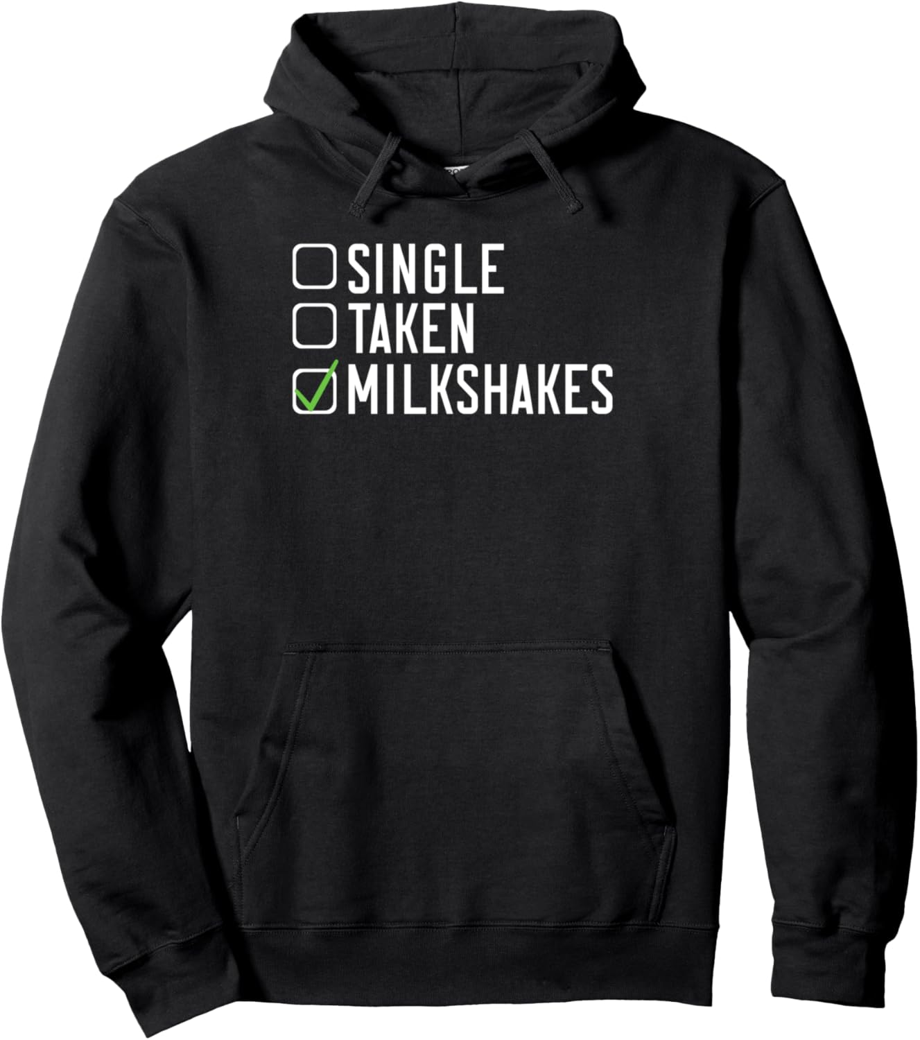 

Худи Single Take Milkshake Love Milkshakes Gift, черный