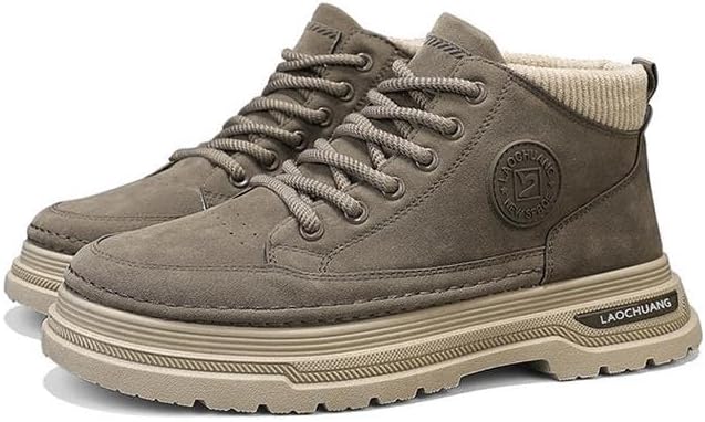 

Мужские высокие кроссовки, для скейтбординга, повседневной ходьбы, модные кроссовки, кроссовки, кроссовки с карманами Odipon, хаки