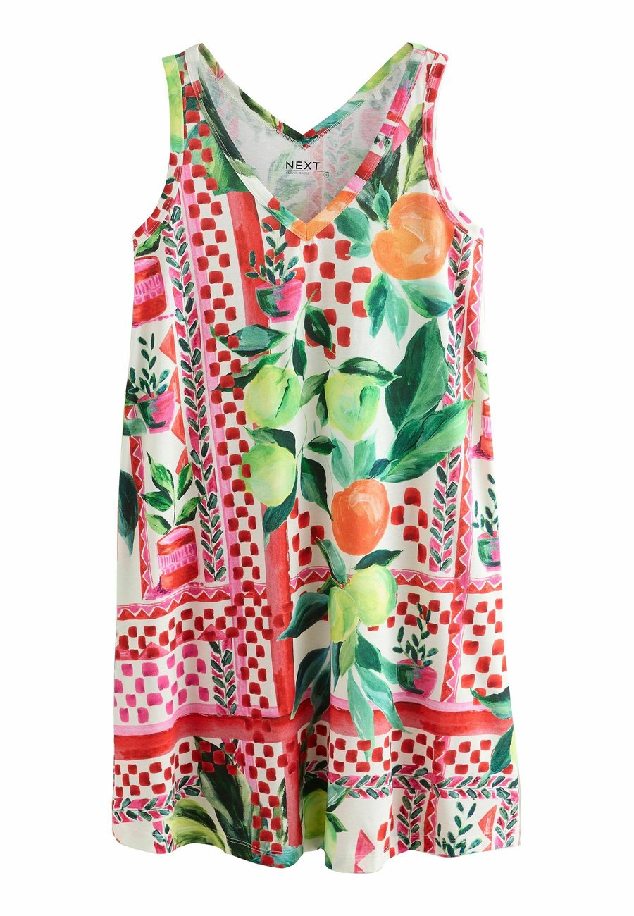 

Платье Next REGULAR FIT SLEEVELESS V NECK SLOUCH, Sicilian Graphic/Pink