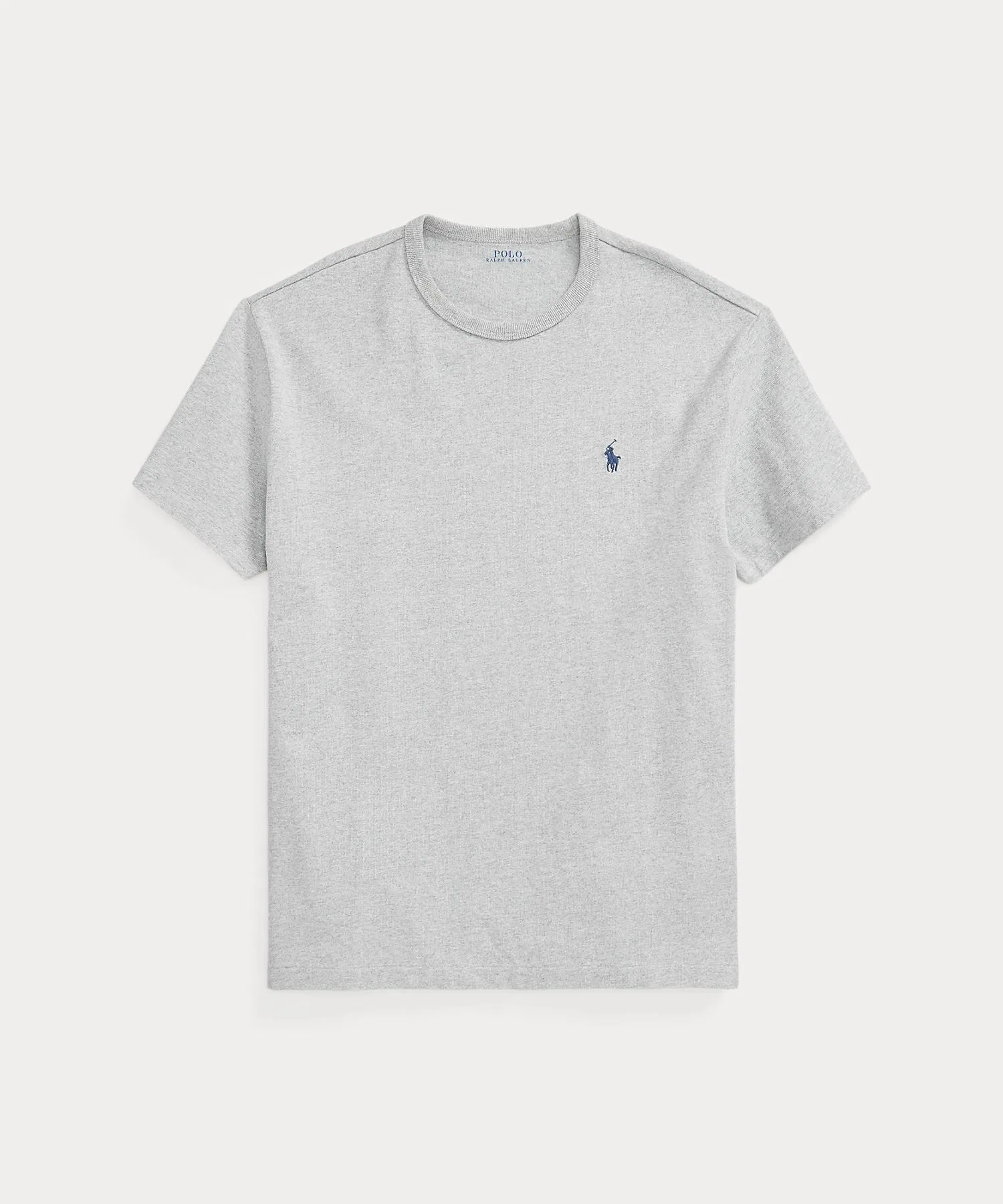 Унисекс футболка из хлопка POLO RALPH LAUREN классического кроя серая — фото 2