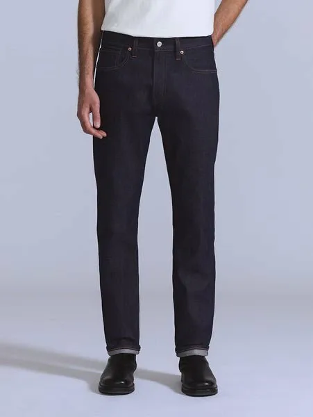 Джинсы BLUETAB 502 зауженного кроя, темно-синие, произведено в Японии Levi's, Dark Indigo - Flat Finish