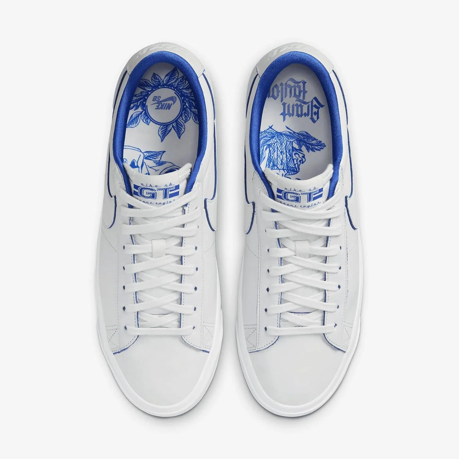 Мужские скейтбордистские кроссовки Nike SB Blazer Low Pro GT Premium (FZ1300-100, Summit White/White) — фото 4