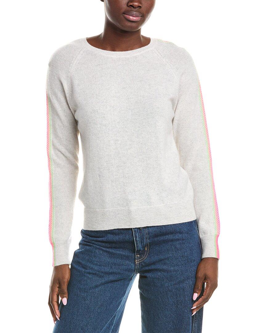 

Брод Кашемир Порча Полосатый кашемировый свитер Brodie Cashmere, серый