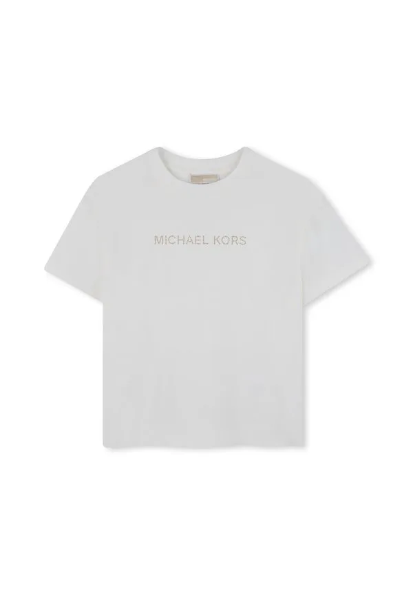Футболка с принтом Michael Kors Kids, Offwhite