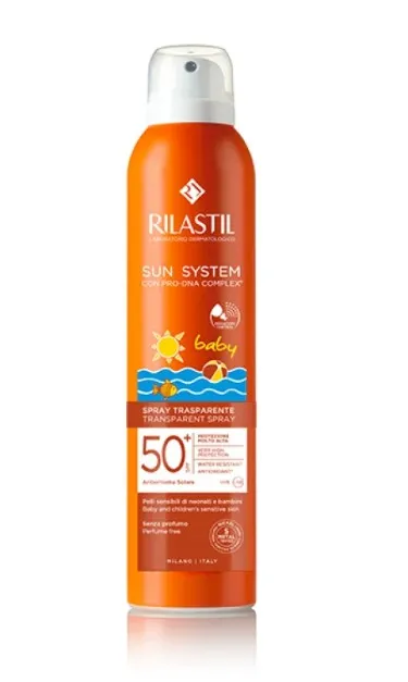 

Rilastil Sun System Baby Прозрачный солнечный спрей SPF 50+ 200 мл Защита детей