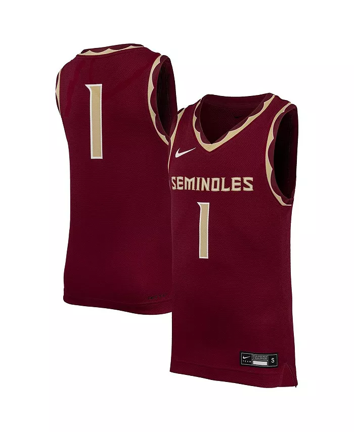 

Футболка баскетбольная реплика Florida State Seminoles 1 Garnet для подростков Nike