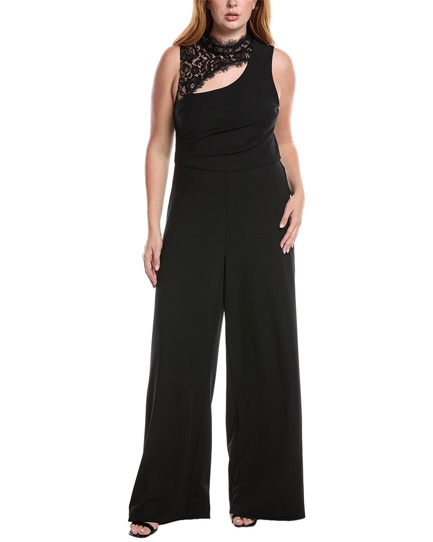 

Комбинезон с кружевным кокеткой Adrianna Papell, черный