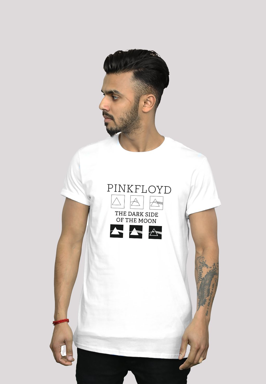 

Футболка с принтом PINK FLOYD PYRAMIDS PREMIUM ROCK METAL MUSIK BAND FAN MERCH F4NT4STIC, белый