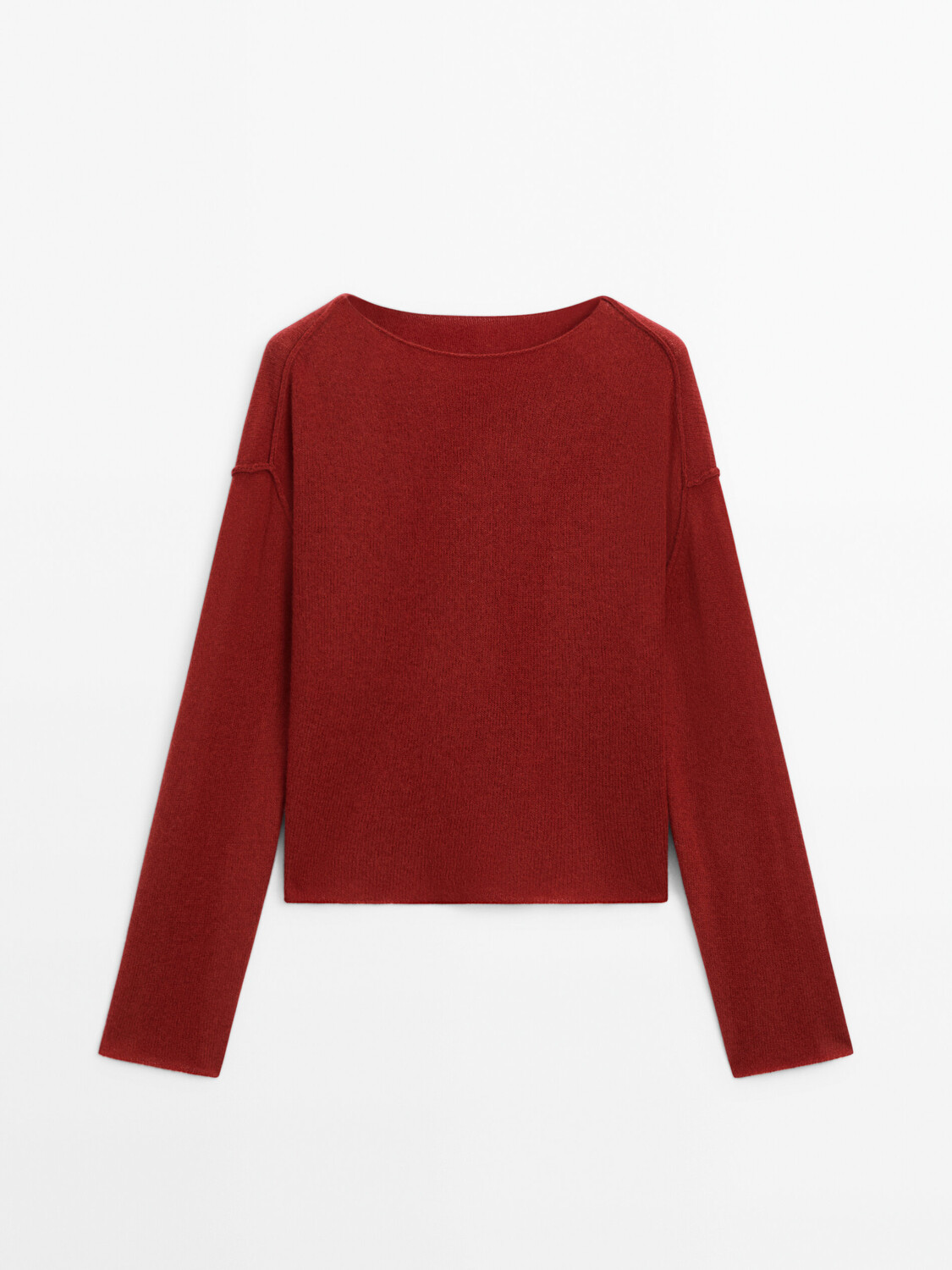 

Вяжем свитер с плечевыми швами. Massimo Dutti, розовый