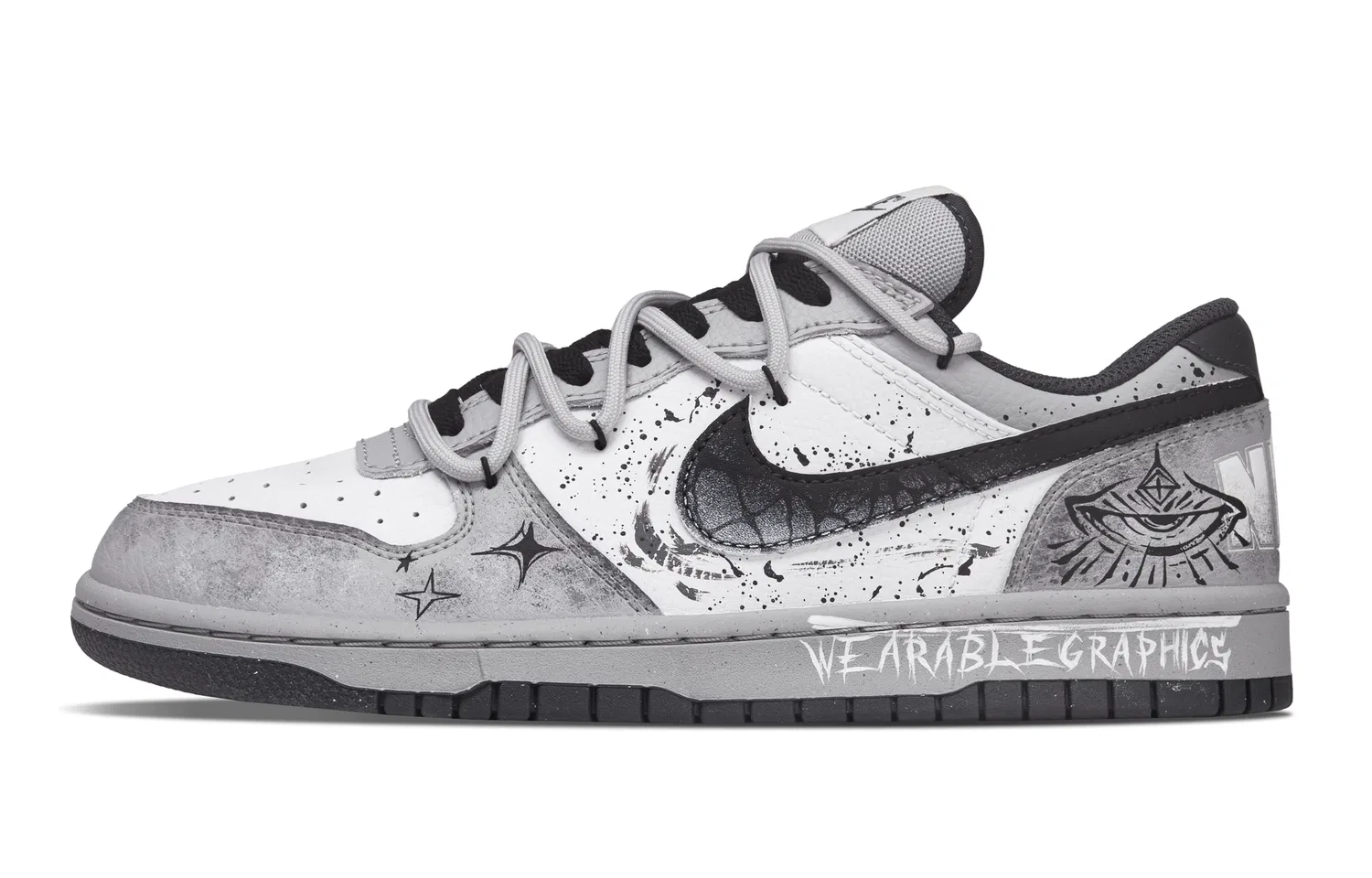 Кеды Nike Black White Gray