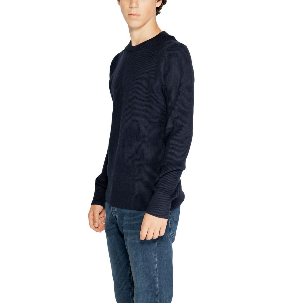 

Синий свитер из переработанного полиэстера Jack & Jones