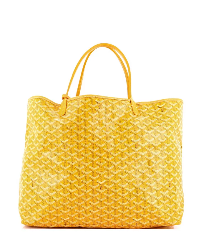 

Сумка-тоут GM Saint Louis с покрытием из холста Pre-Owned Goyard, желтый