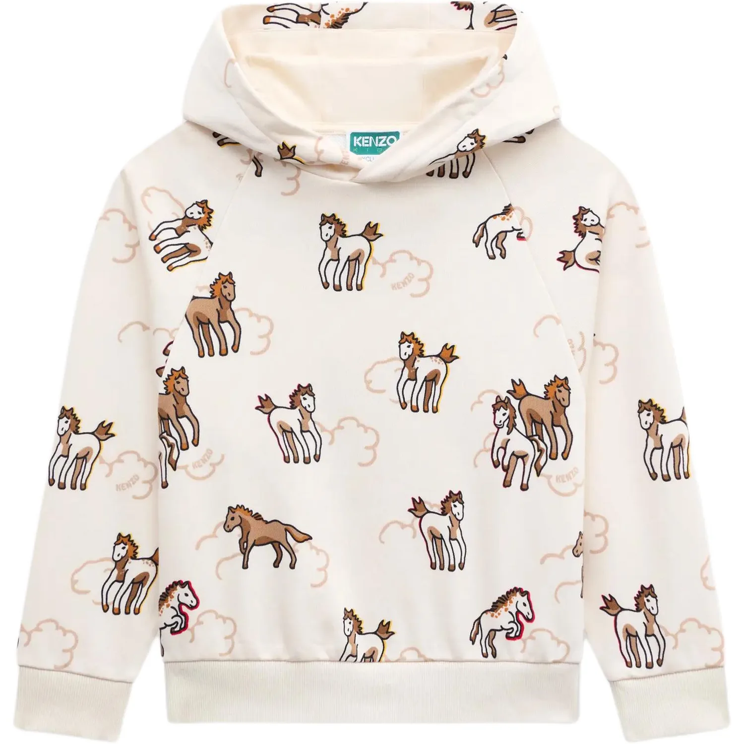 Детский худи KENZO, экрю