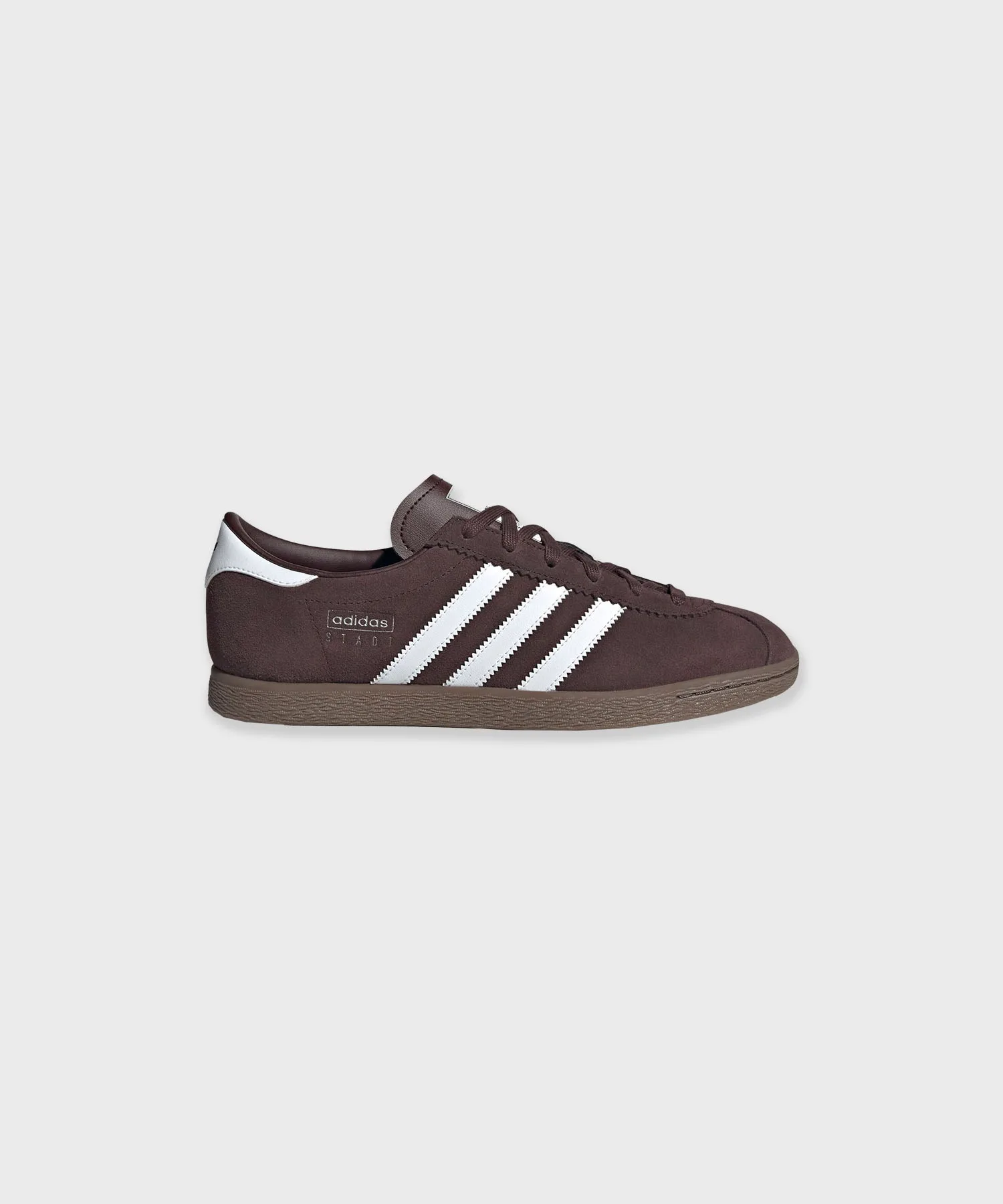 Унисекс кроссовки из синтетической кожи STADT adidas тёмно-коричневые — фото 3