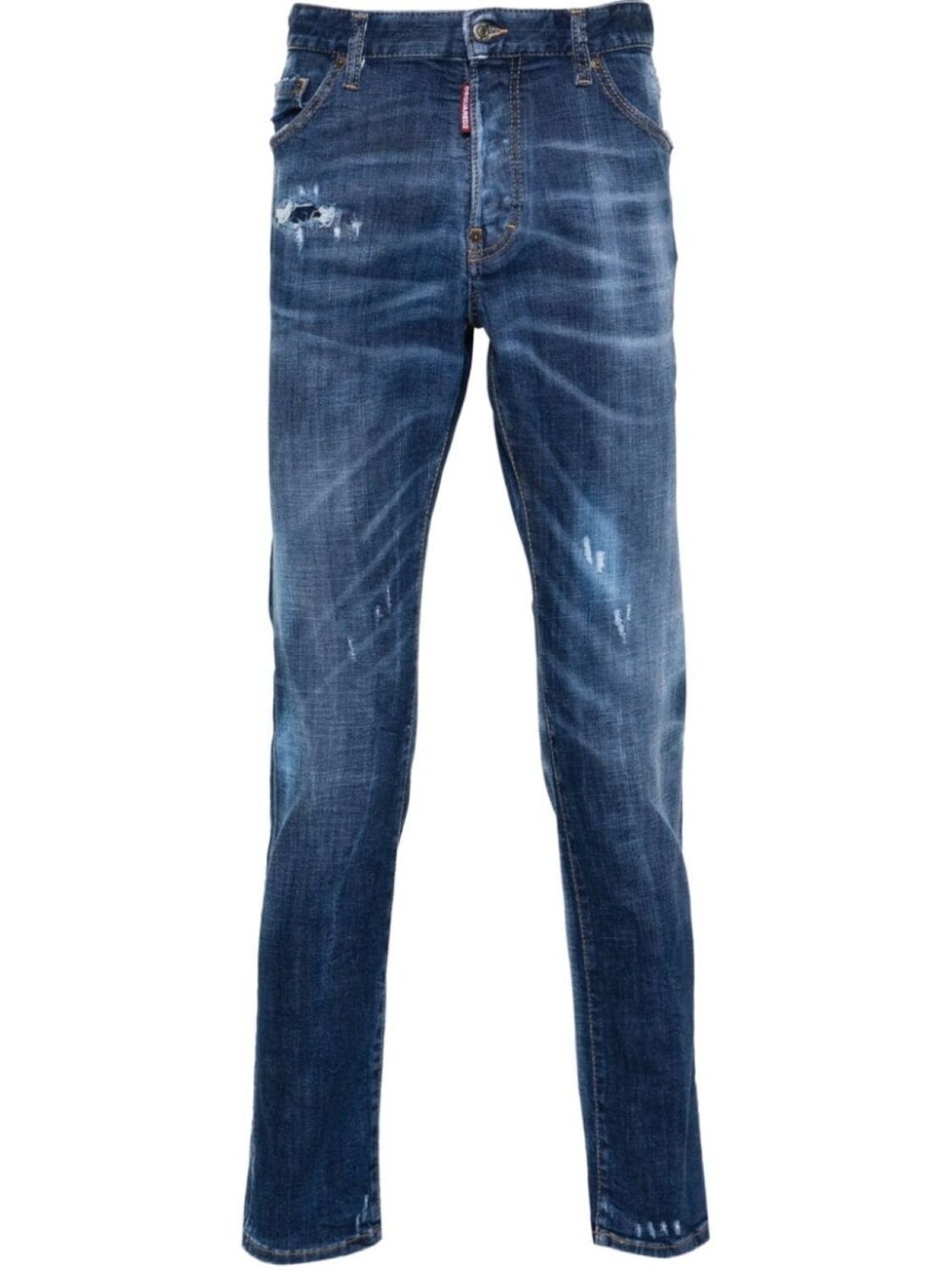 

Dsquared2 джинсы скинни с прорезями, синий