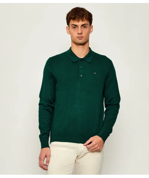 

Футболка поло Regular fit Tommy Hilfiger, зеленый