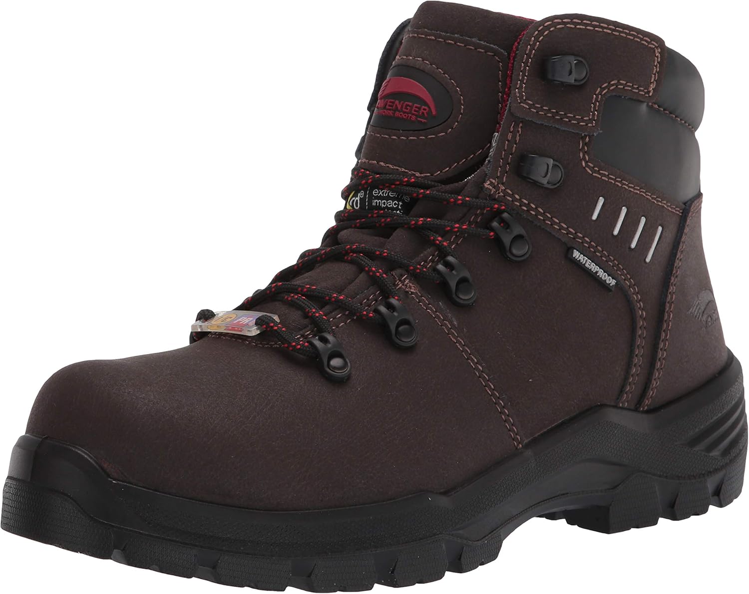 

Ботинки Avenger для мужчин A7402 Foundation Met 6 с углеродным носком, водонепроницаемые Avenger Work Boots, коричневый