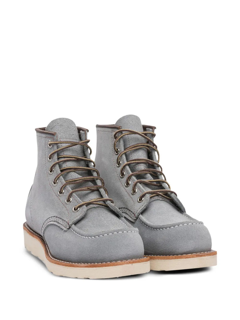 Классические мокасиновые ботинки на шнуровке Red Wing Shoes, серый — фото 2